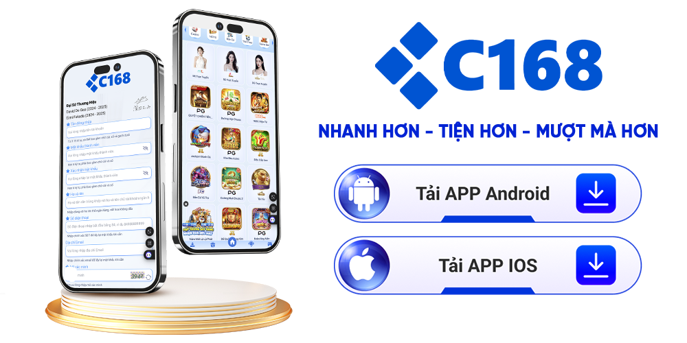 Hướng dẫn tải app c168.bio