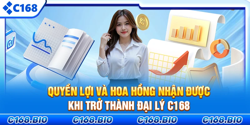 Quyền lợi và hoa hồng nhận được khi trở thành đại lý C168